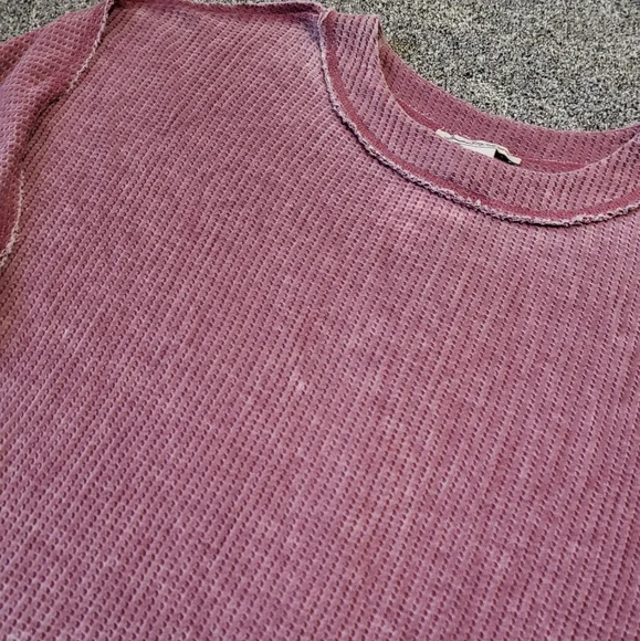 American Rag Pink Stretch Distressed Raw Edge Seams Size Small - Picture 4 of 15